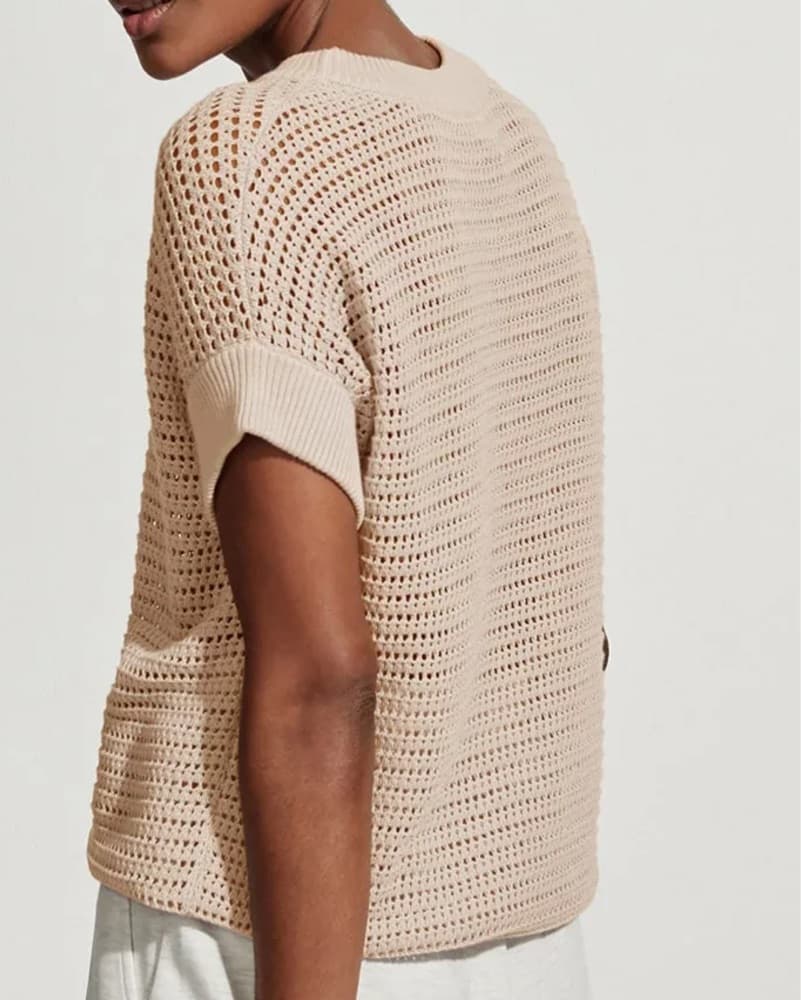 Elegant Crochet Knit Top - Image 2