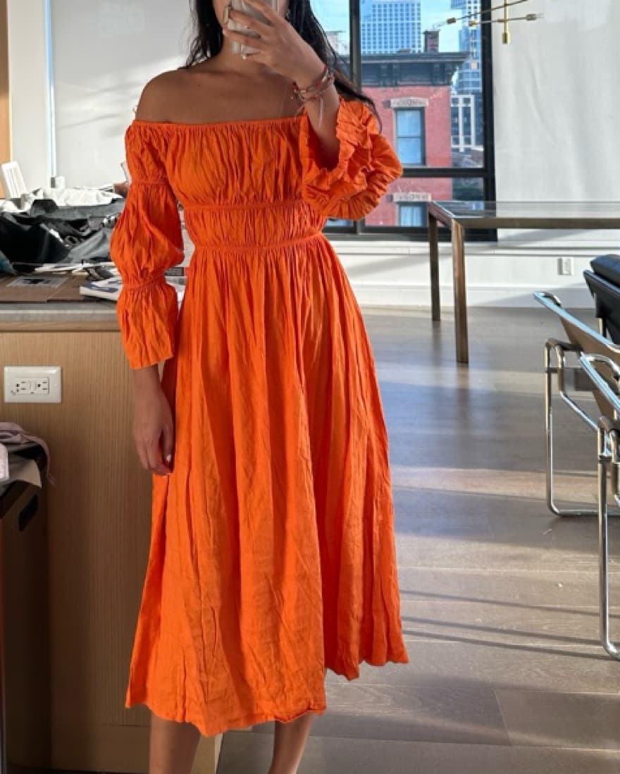 Cult Gaia Off The Shoulder Midi Dress - Image 3