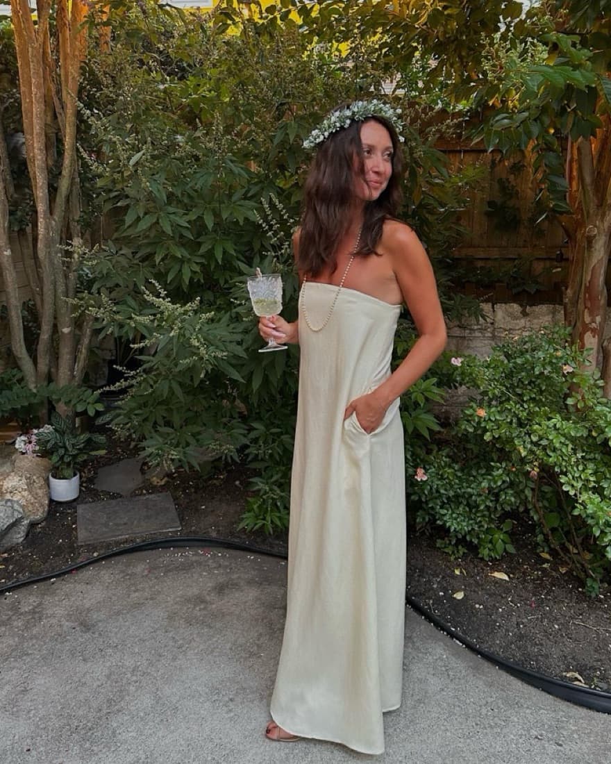 Mango Strapless Dress - Image 1