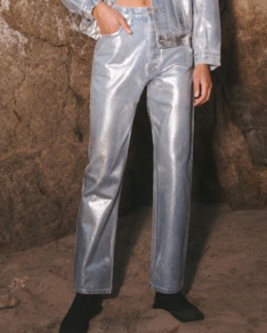 Agolde silver jeans  - Image 5