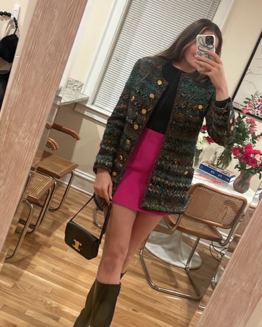 Chanel Boutique Tweed Colorful Blazer - Image 2