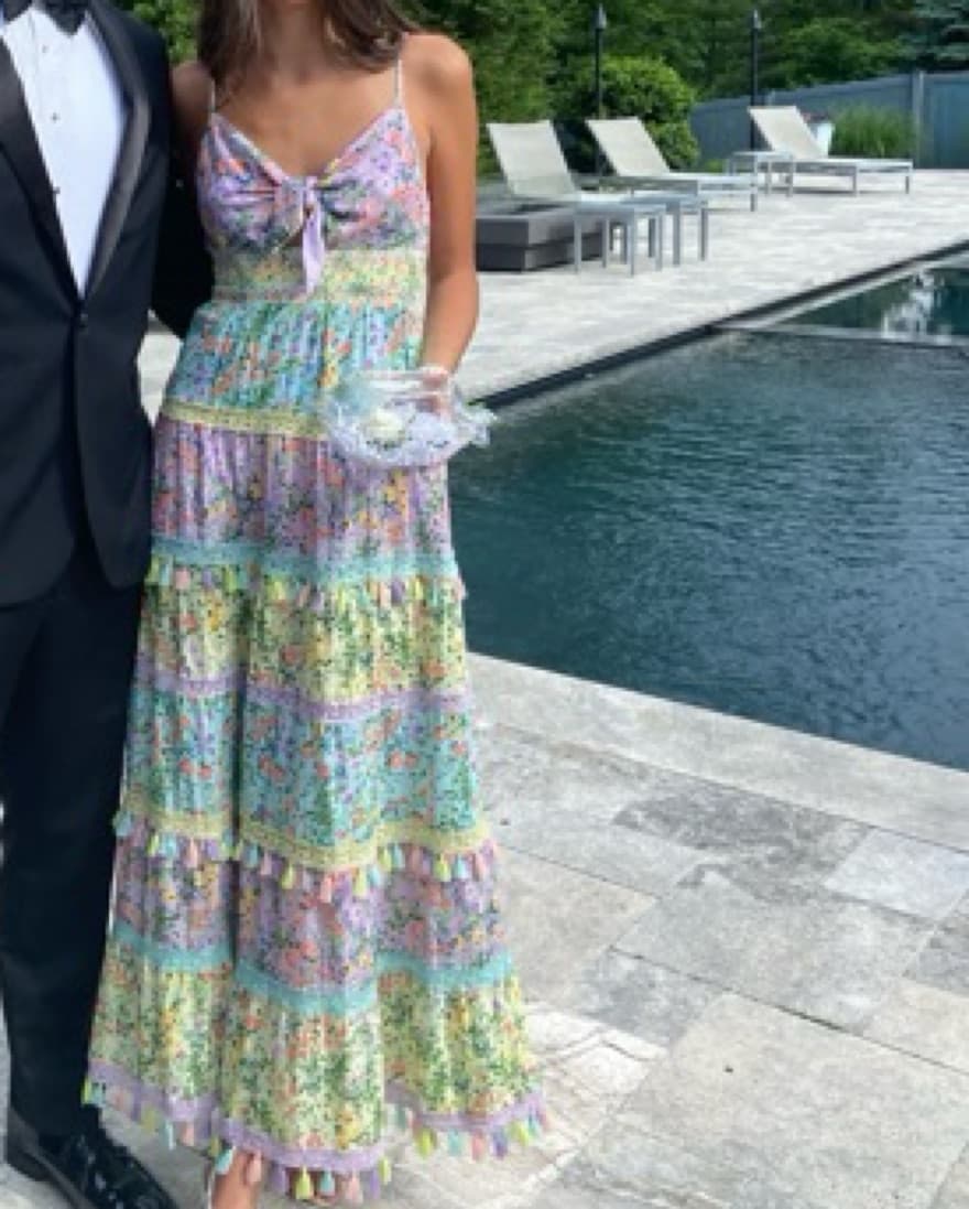 Karolina Tie Front Maxi Dress - Image 3