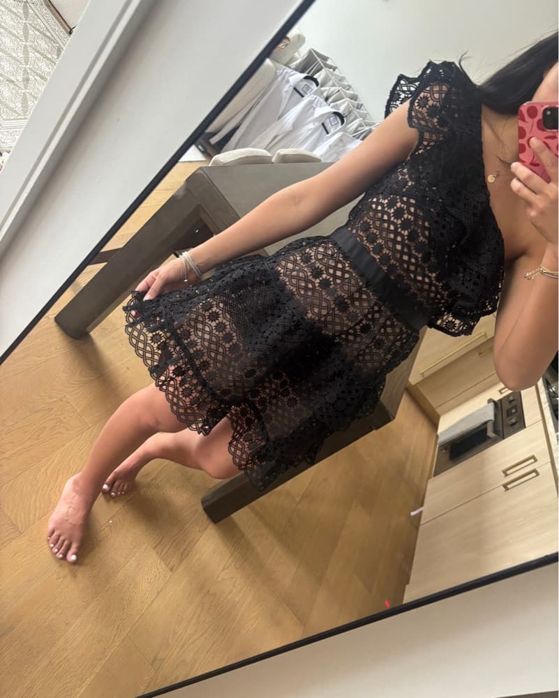 Self Portrait Elegant Lace Midi Dress - Image 2