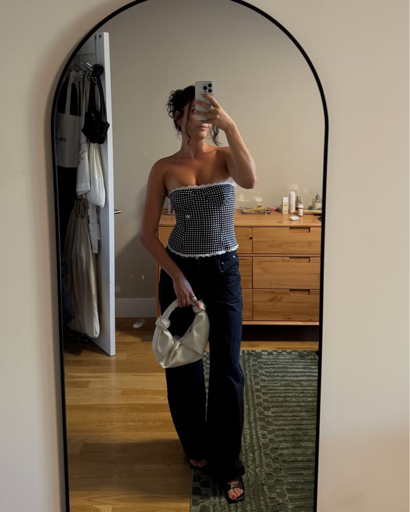 Weworewhat Gingham Corset - Image 1