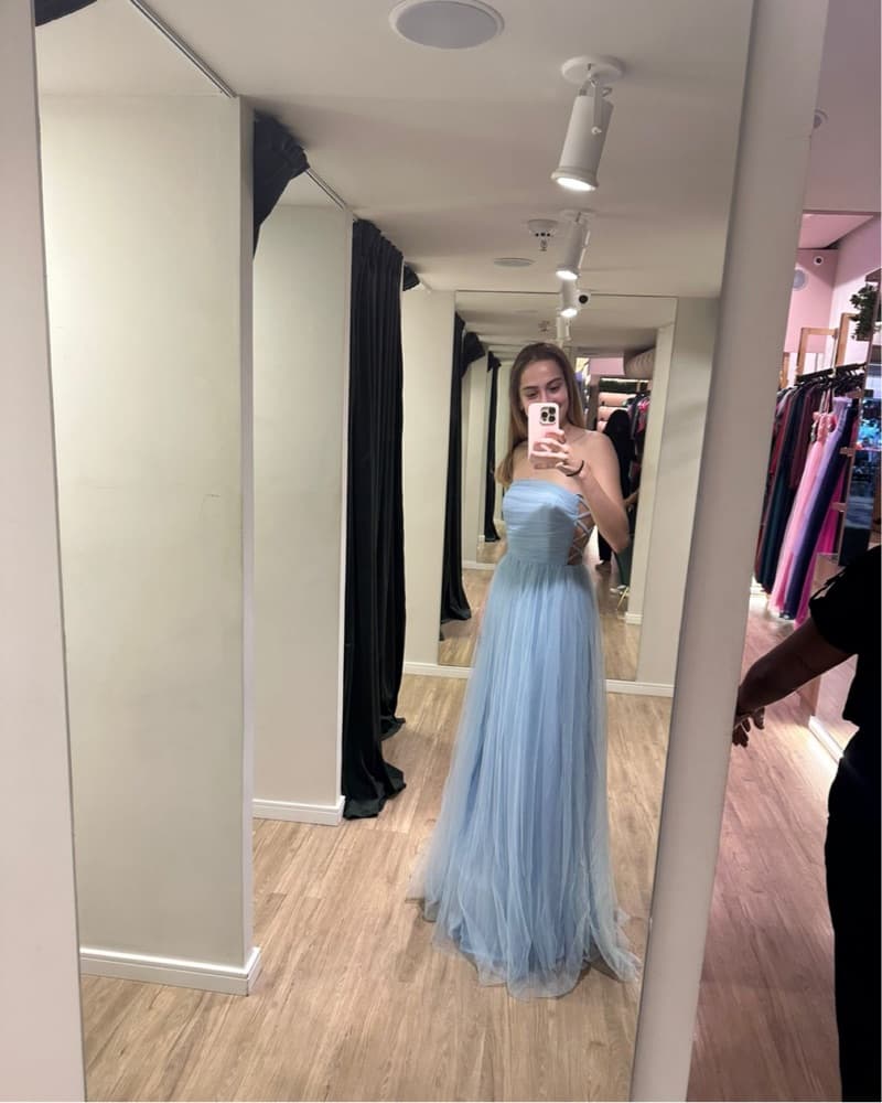 Custom made light blue cinderella gown  - Image 2