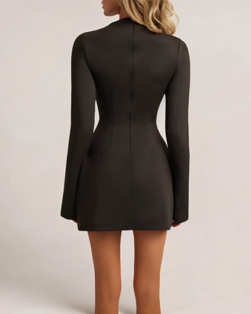 Long Sleeve Mini Dress  - Image 4