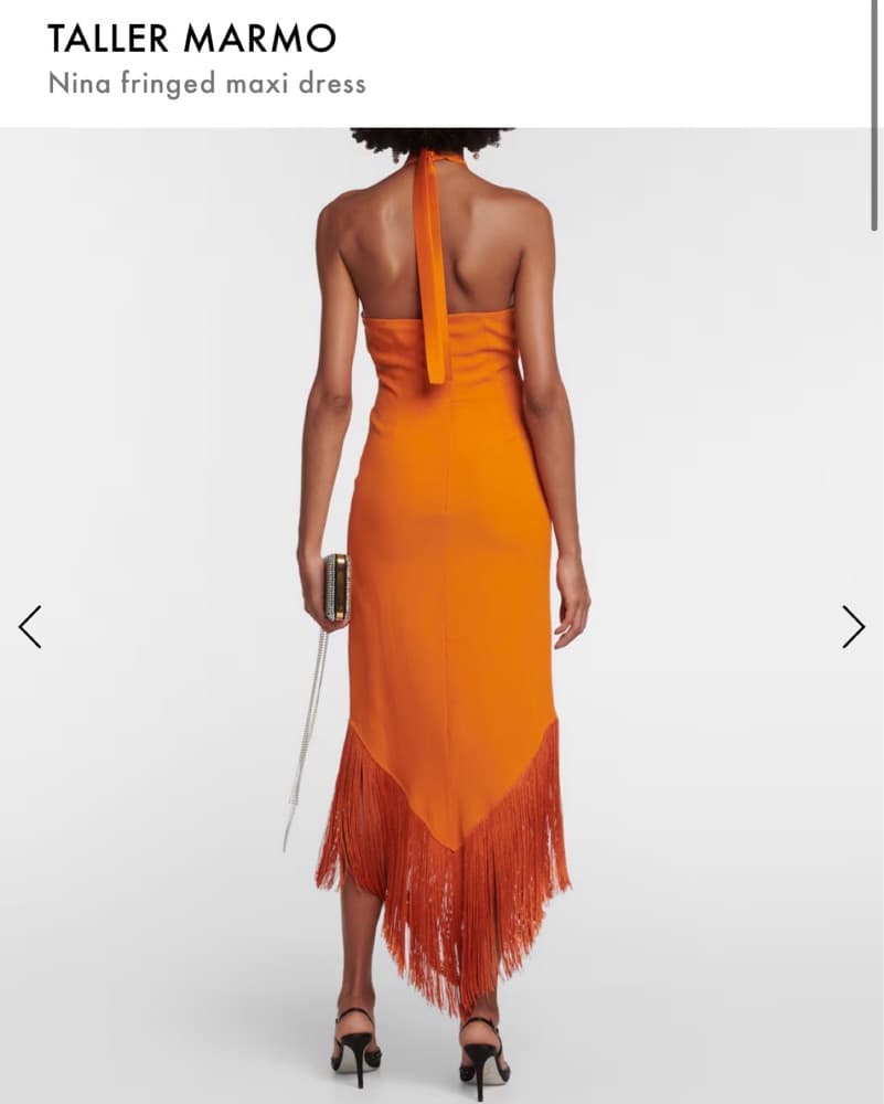 Taller Marmo Fringe Maxi Dress - Image 4
