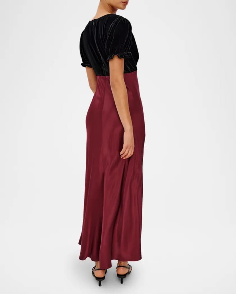 Rails Velvet & Satin Dress - Image 3
