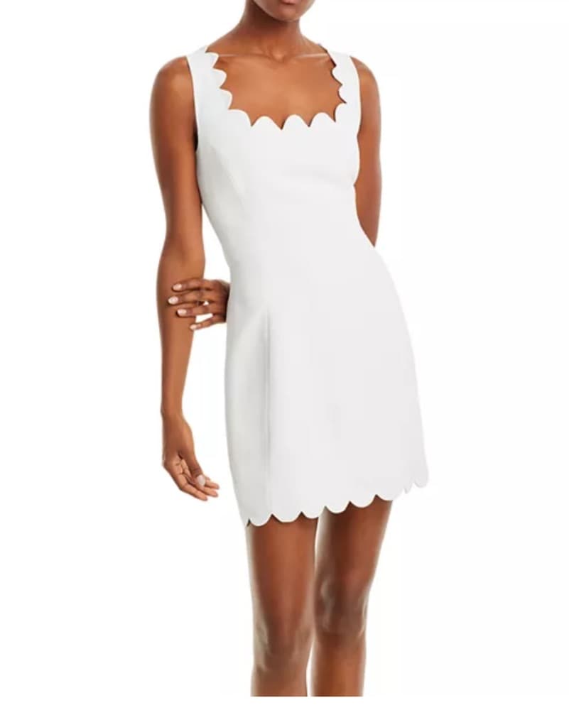 White Scallop Dress - Image 1