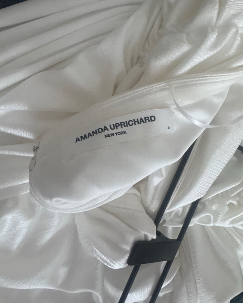 Amanda Uprichard Anja Mini Dress White - Image 4