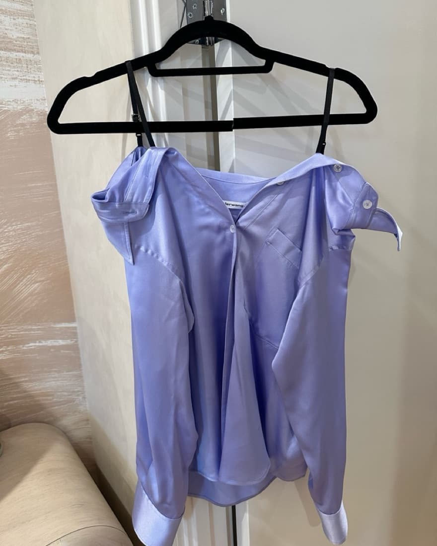 Alexander Wang Silk Off Shoulder Blouse  - Image 5