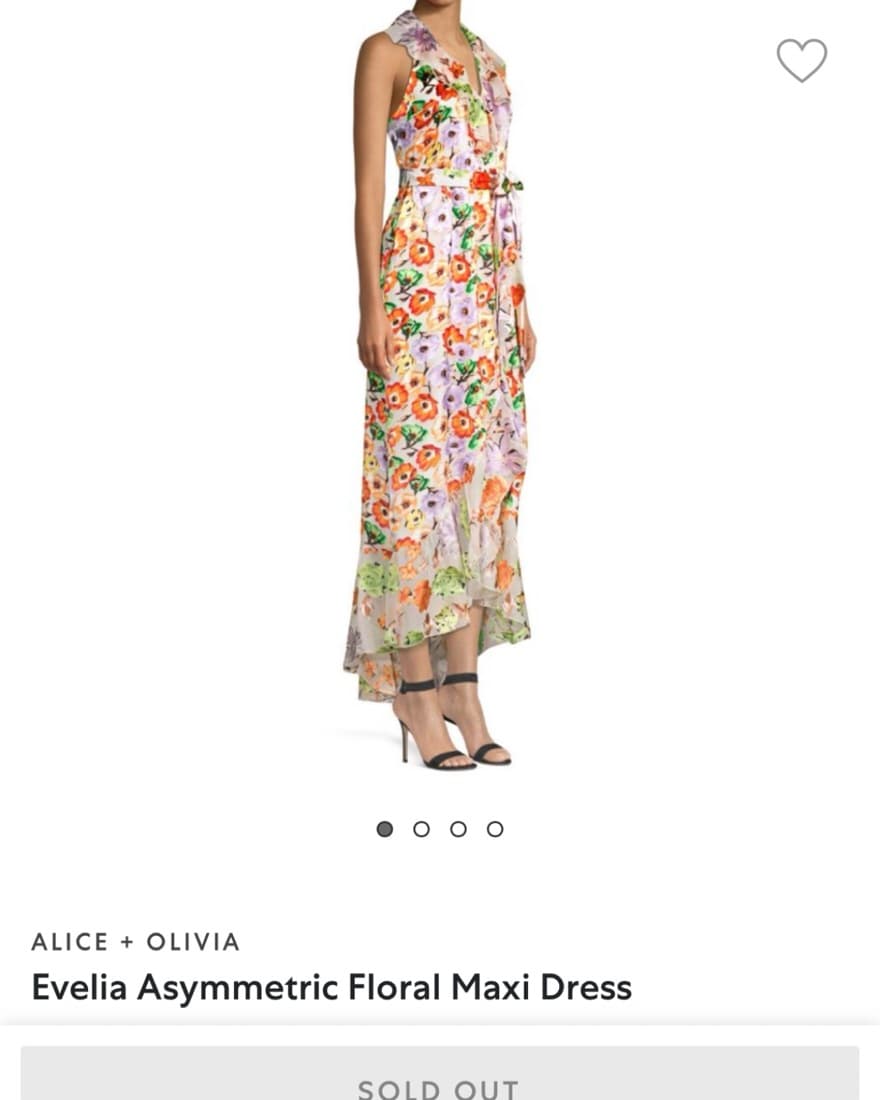 Alice + Olivia Silk Floral Maxi Dress - Image 5
