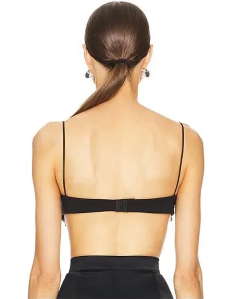 Black Floral Bra Top - Image 3
