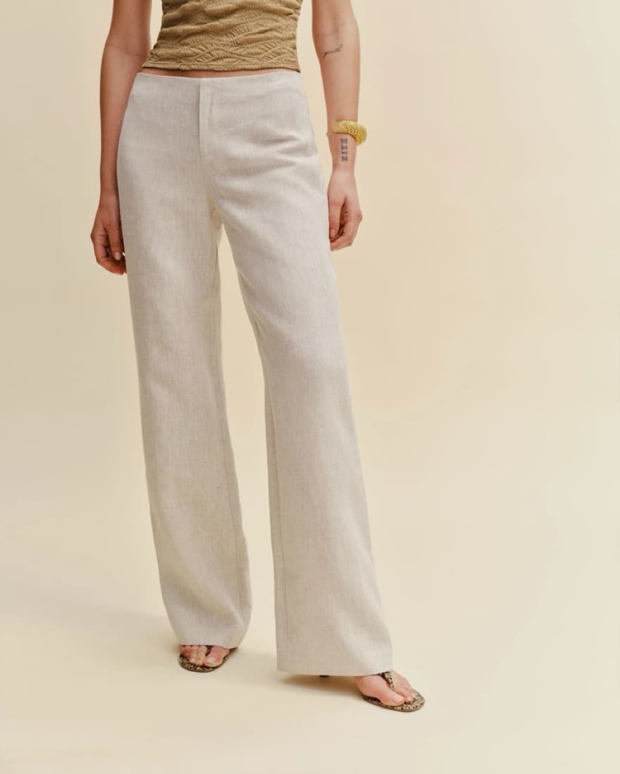 Reformation - Vida Low Rise Linen Pant - Image 3