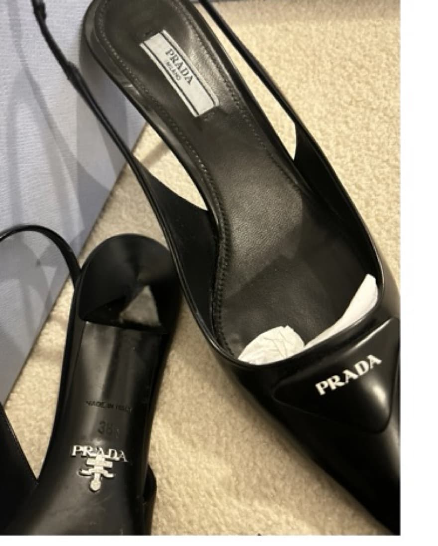 Classic Prada Slingback Heels - Image 2