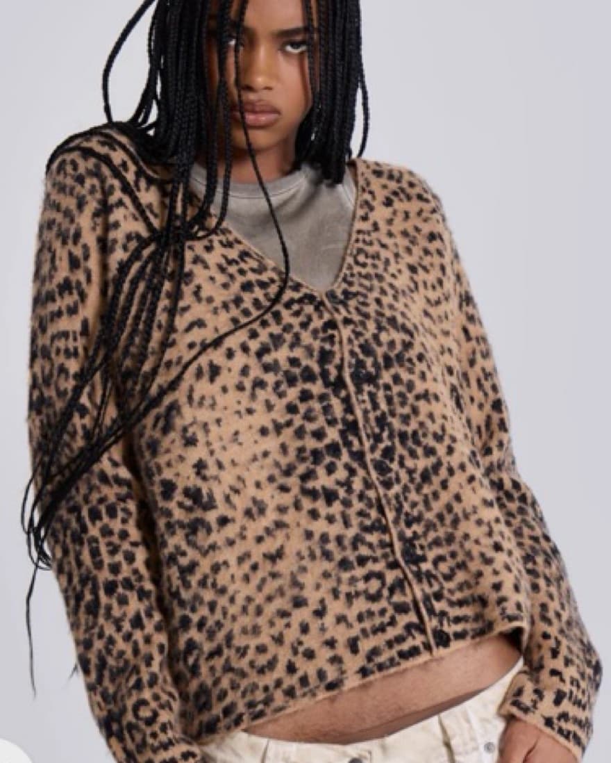 Jaded London Leopard Cardigan - Image 1