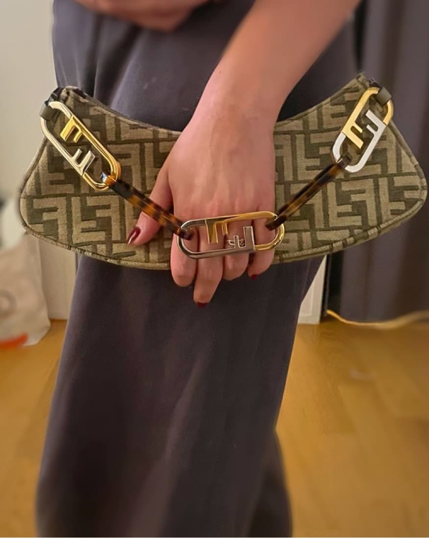 FENDI O’LOCK SWING BAG IN TAN - Image 3