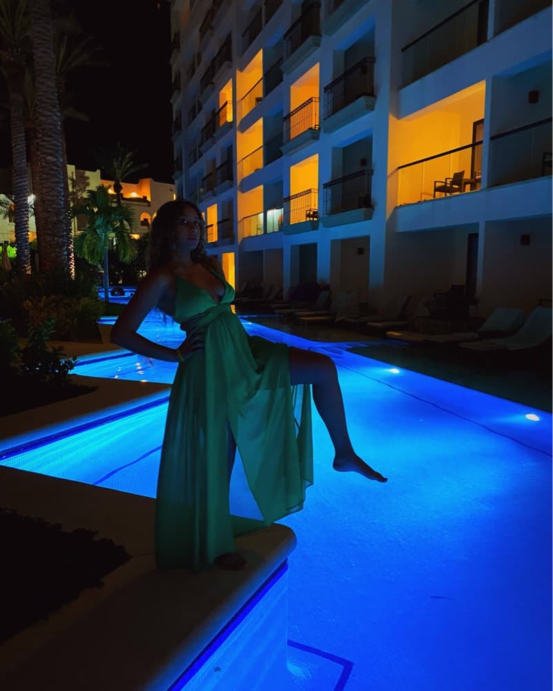 Kelly Green Halter Maxi Dress - Image 5
