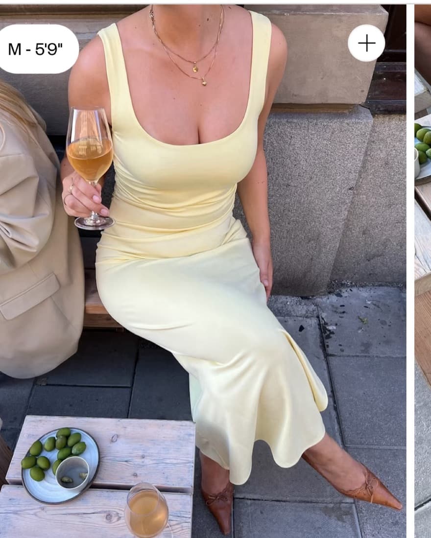 Djerf Avenue Citrine Midi Slip Dress - Image 3