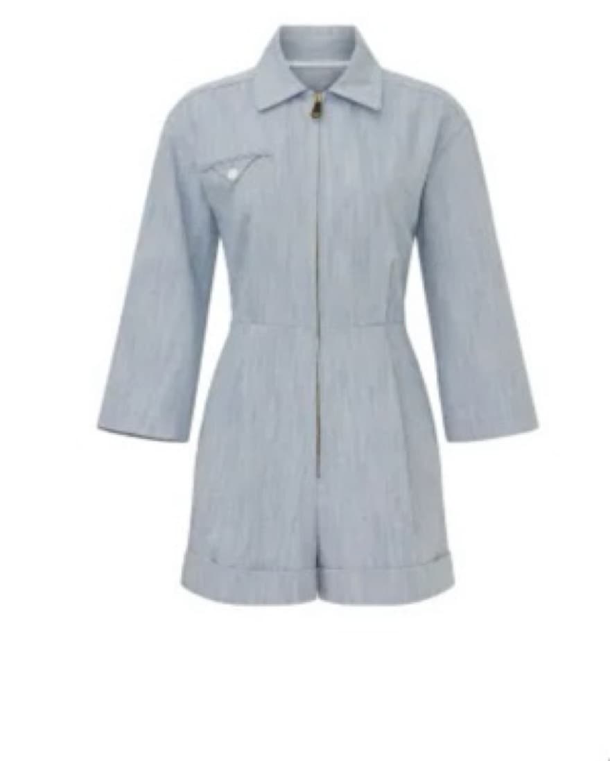 Sandro Chambray Jumpsuit - Image 3