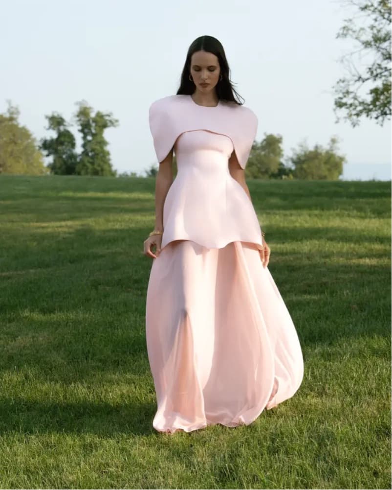 Verona Soft Pink Dress - Image 6