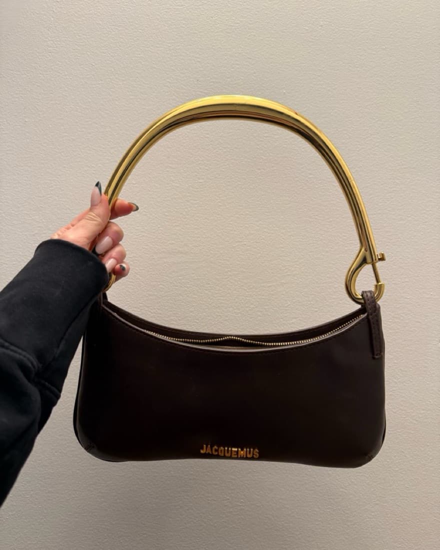 Jacquemus Brown Leather Le bisou Bag - Image 1