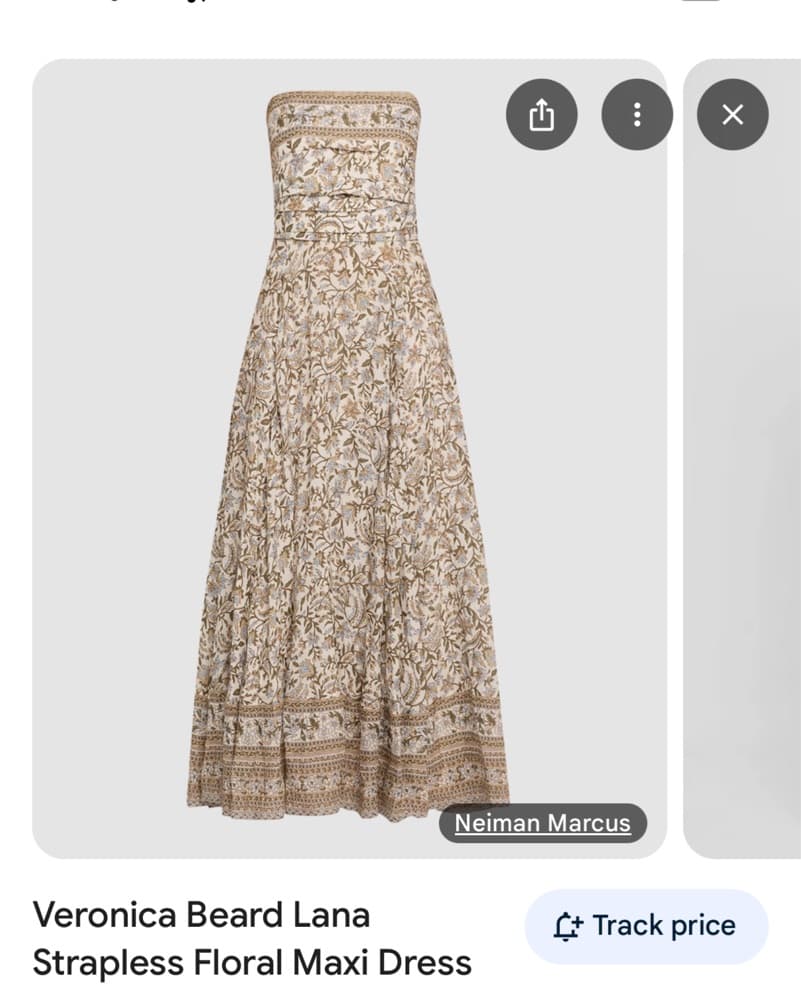 Veronica Beard Lana Floral Strapless Maxi Dress - Image 2