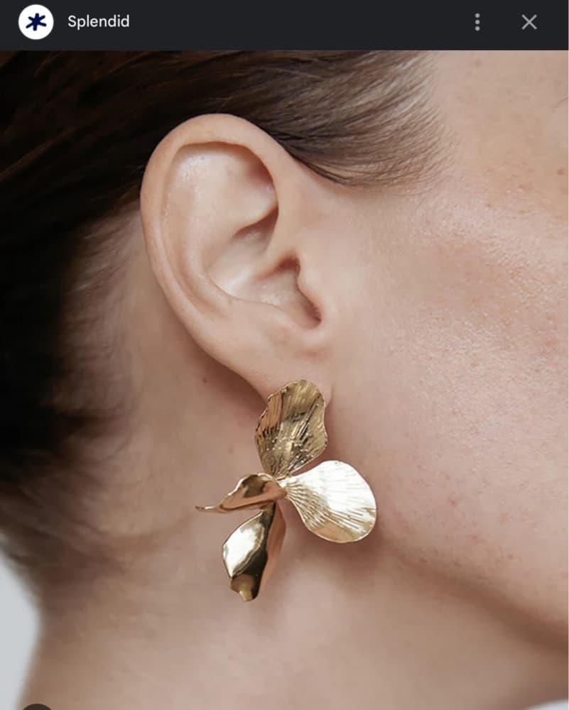 Shashi Hyacinthe Earrings - Image 2