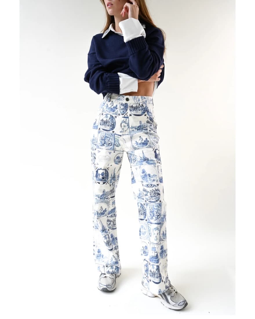Patterned Jeans - Image 1