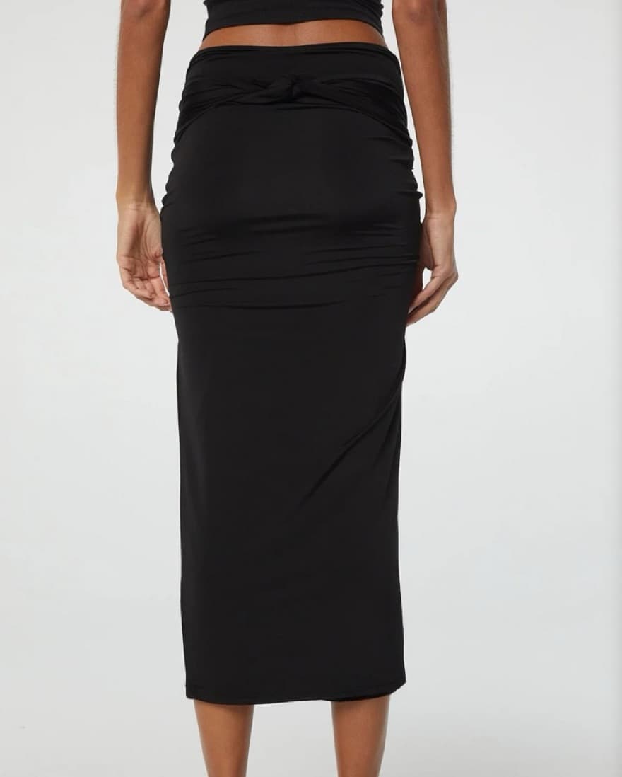 The Line By K Janae Black Midi Skirt - Image 4