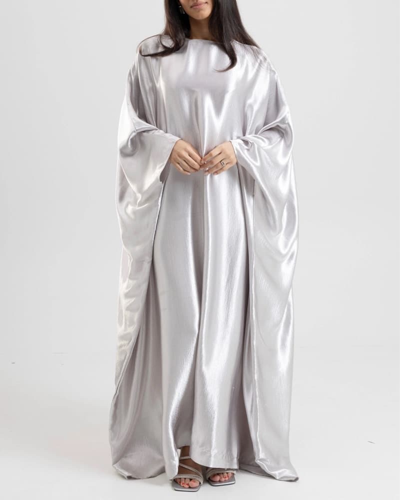 Bayamuse Sheen Butterfly Dress Silver - Image 1