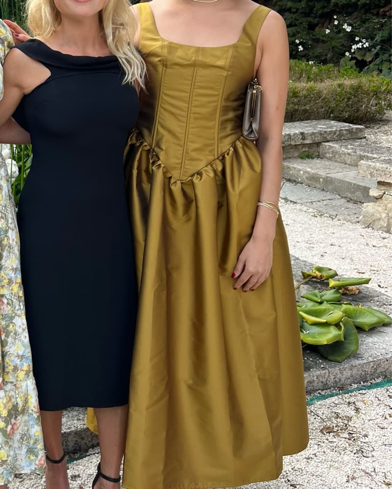 Zena Presley Olive Green Dress - Image 3