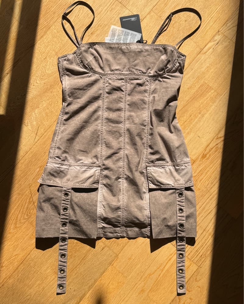 NWT Blumarine Tan Cargo Minidress - Image 6