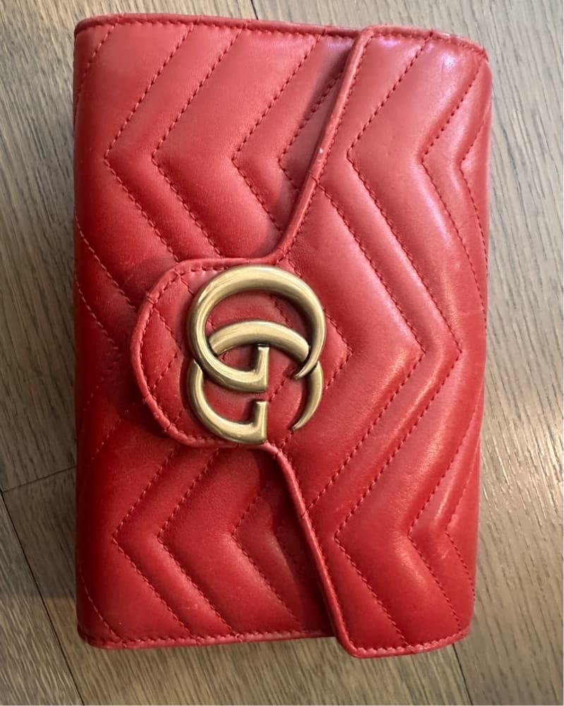 Gucci Red Crossbody Marmont Bag  - Image 3