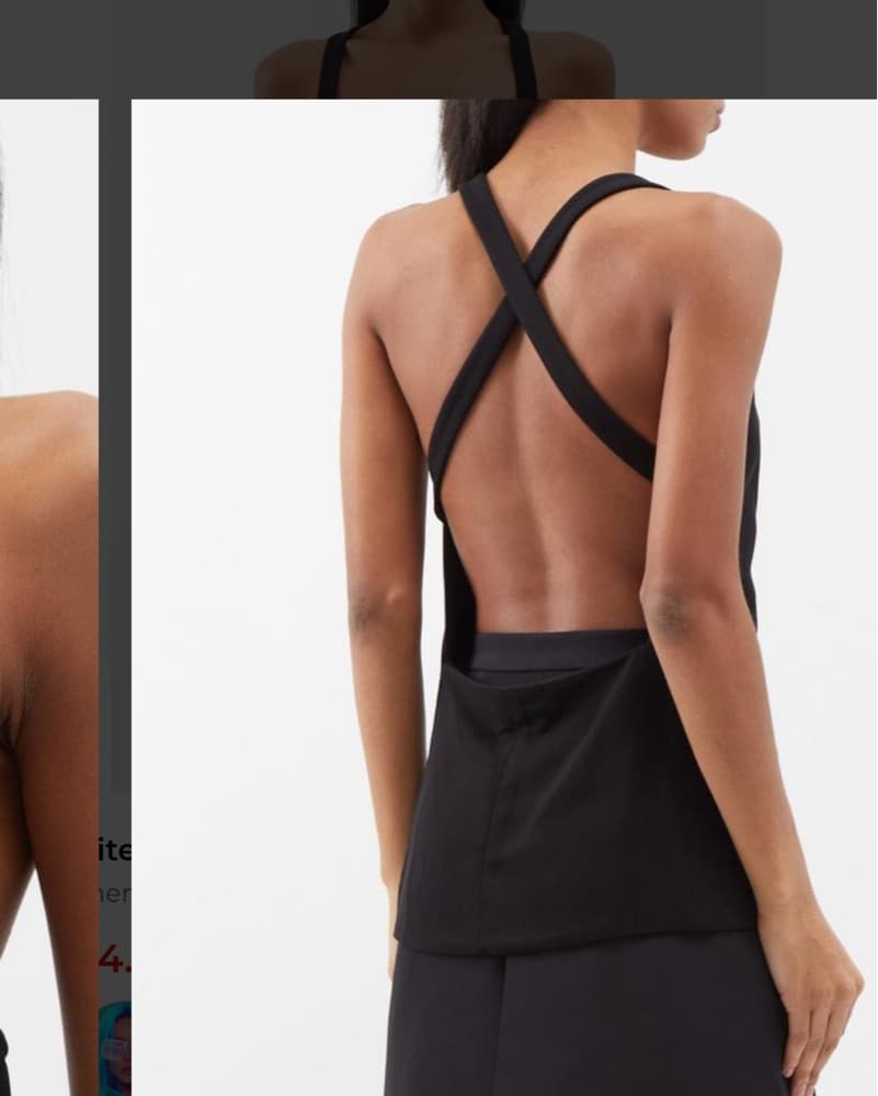 Khaite Backless Crepe Top - Image 2