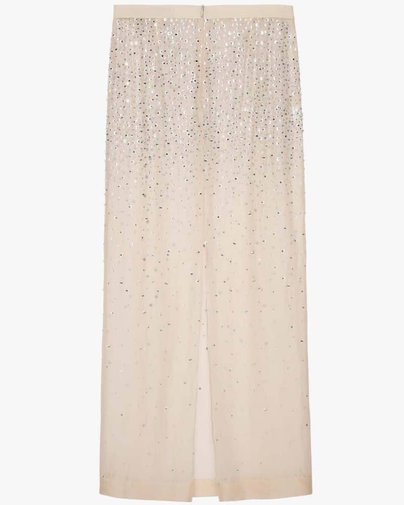 Zara Sheer Sequin Midi Skirt  - Image 3