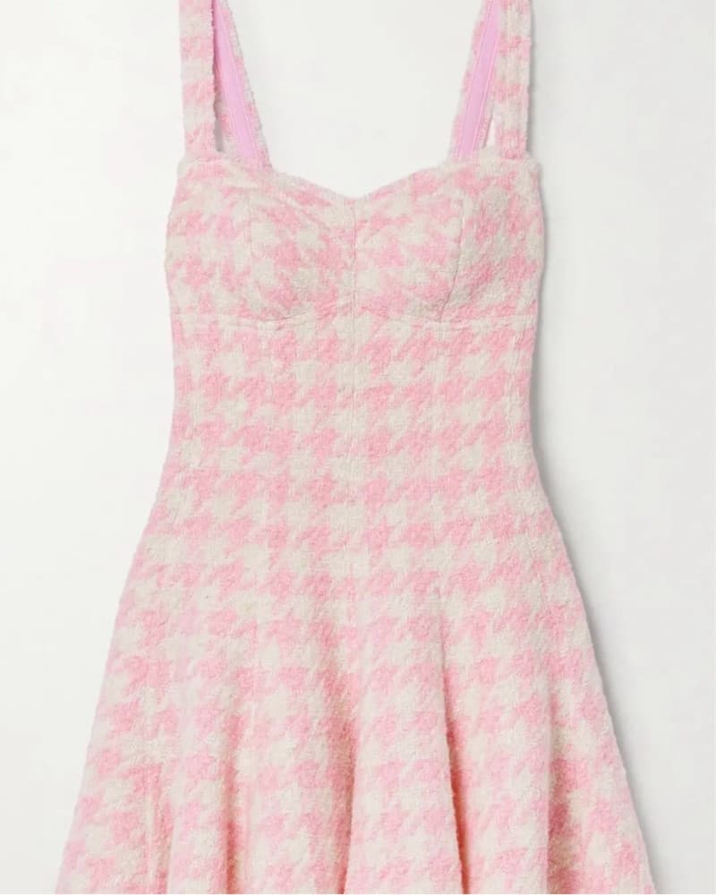 Josalie Frayed Tweed Mini Dress - Image 1