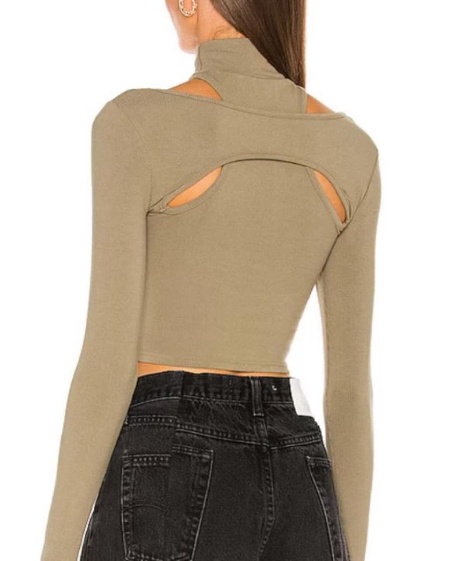 Chic Cutout Crop Top - Image 2