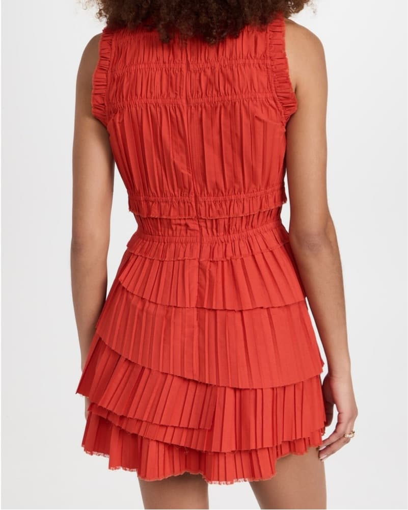 SEA New York Tiered Pleated Mini Dress - Image 2