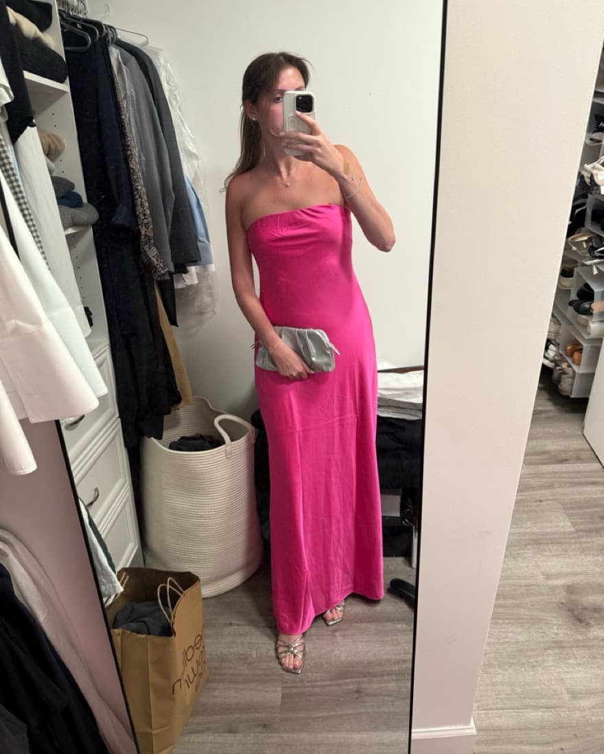 Pink Strapless Gown - Image 3