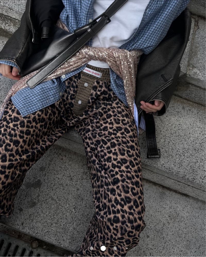 Hand Over Leopard Pants - Image 3