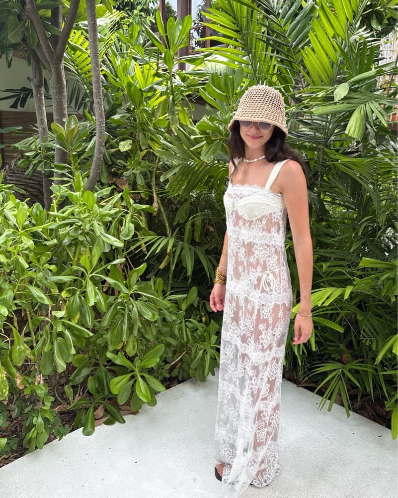 Lovers and Friends white lace maxi - Image 1