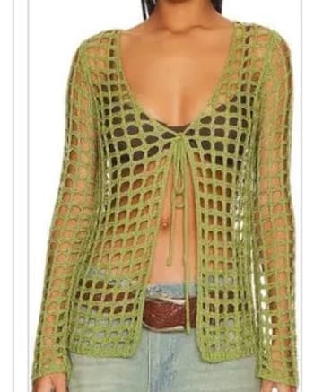 Green Crochet Top - Image 3