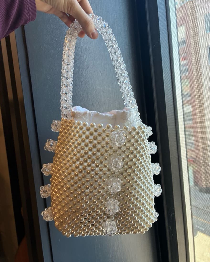 Emm Kuo Pearl Beaded Bag - Image 1