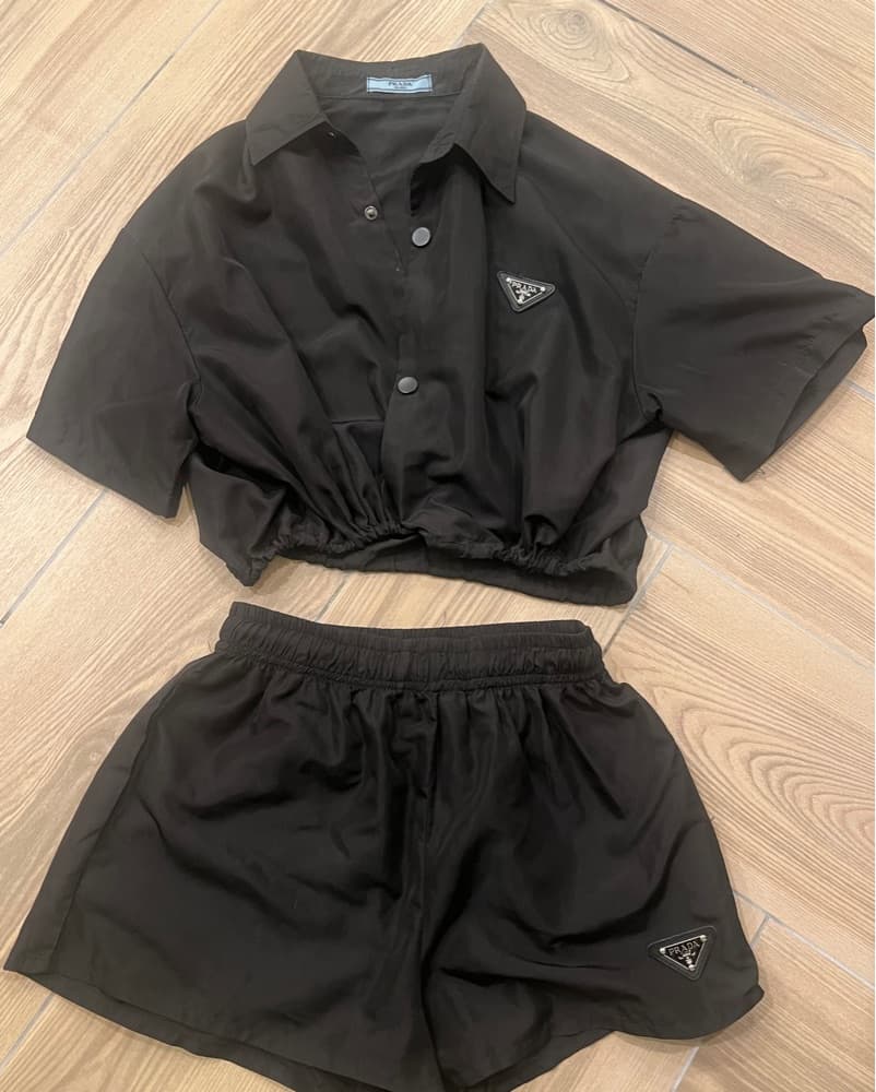 Prada Black Nylon Set - Image 1