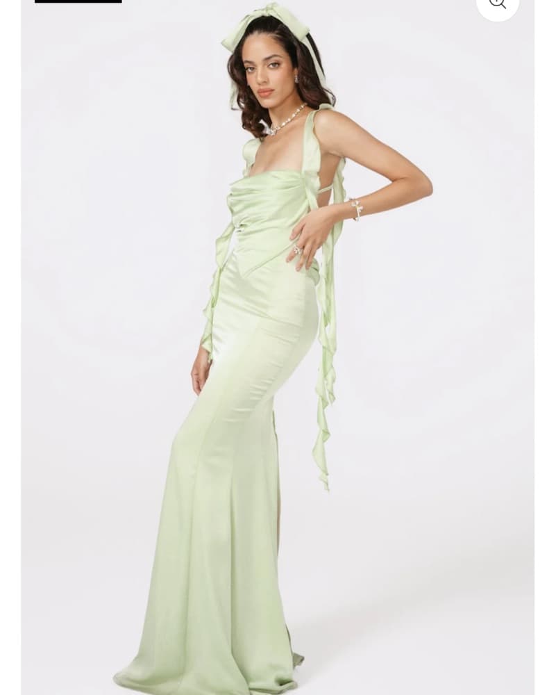 (Og $515) Nana Jacqueline Green Dress  - Image 2