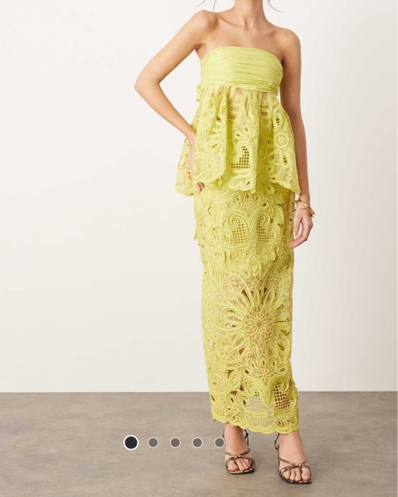 ASOS Floral Cornelli Strapless Tie Top  - Image 3