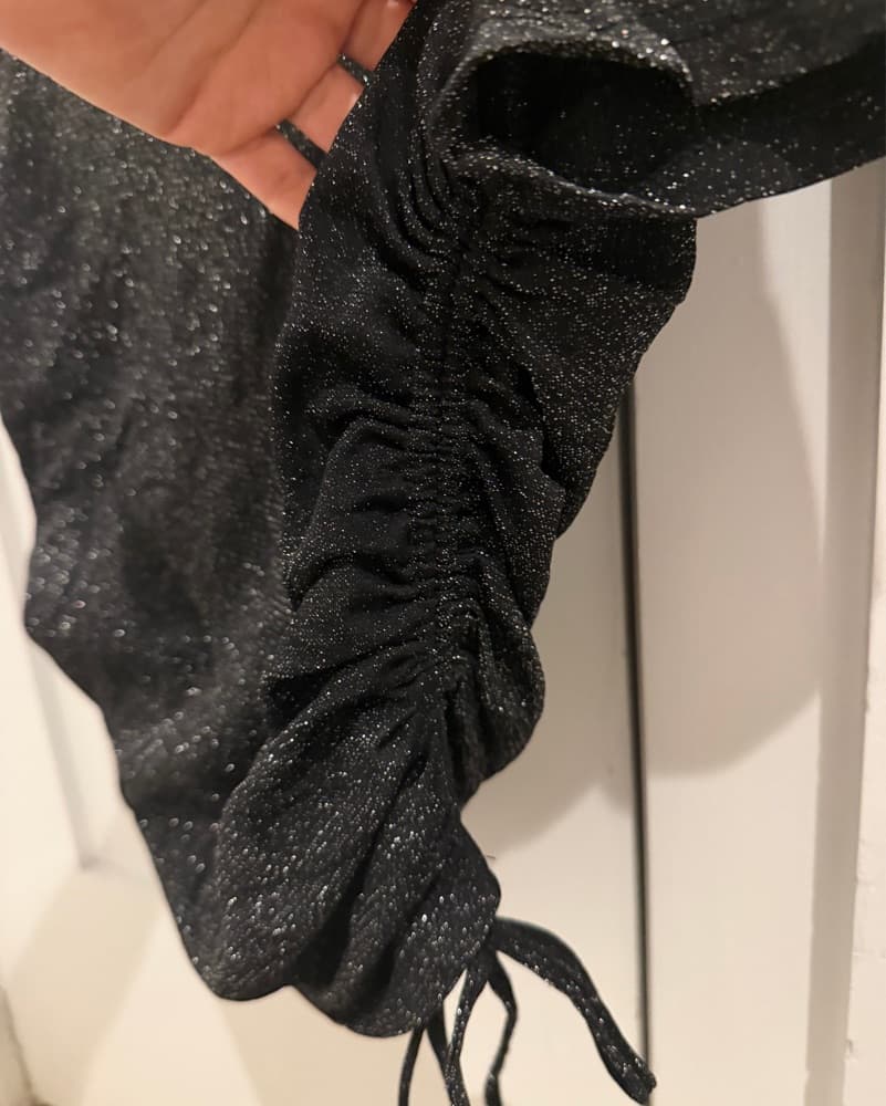 Black Short With Mettalic Detail - Image 1