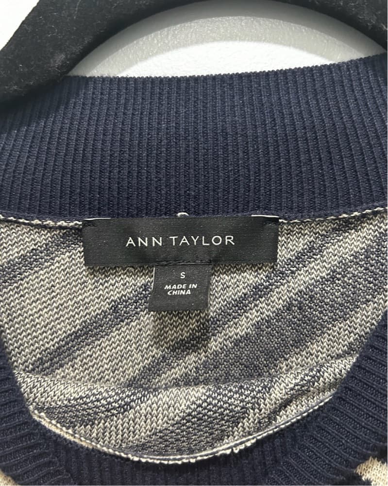 Stylish Striped Sweater by Ann Taylor - Image 2