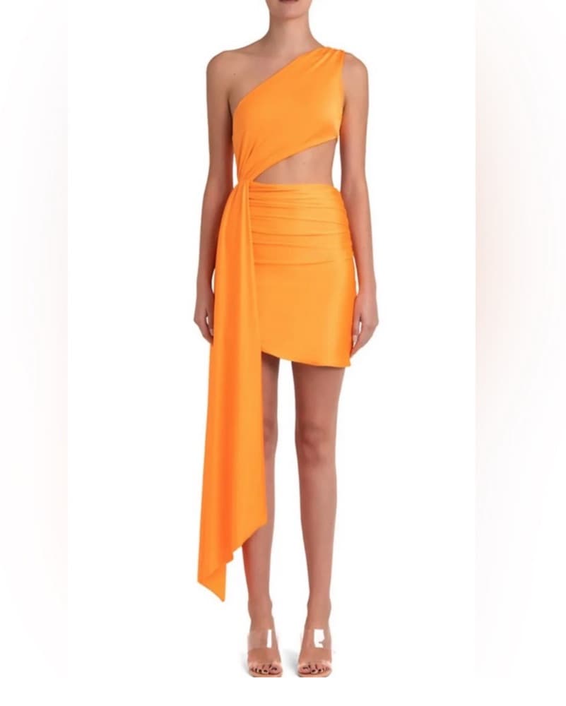 Baobab Zadeh Mini Dress Orange - Image 2